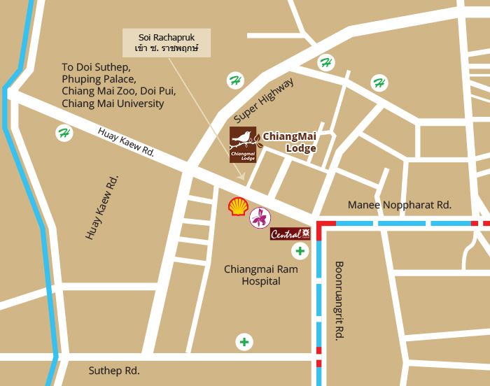 Chiang Mai Lodge Map